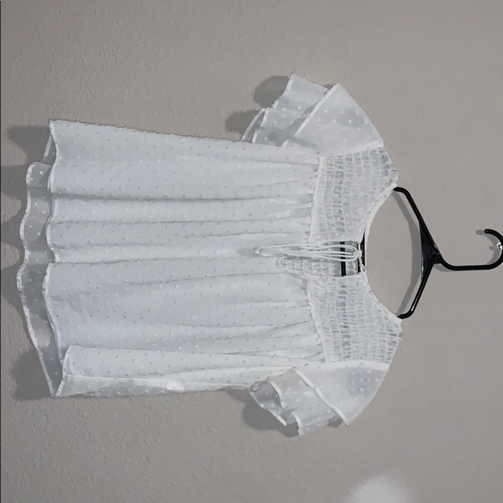 Zara white top. Only wore once. Like new.